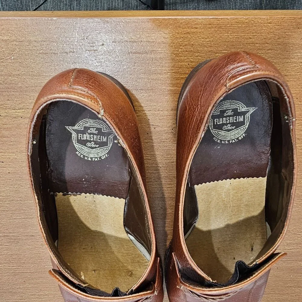 Men's The Florsheim Shoe Size 8.5D Leather‎ Loafer Shoe
